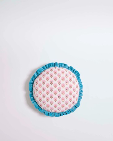 Lexie Floral Ruffle Cushion
