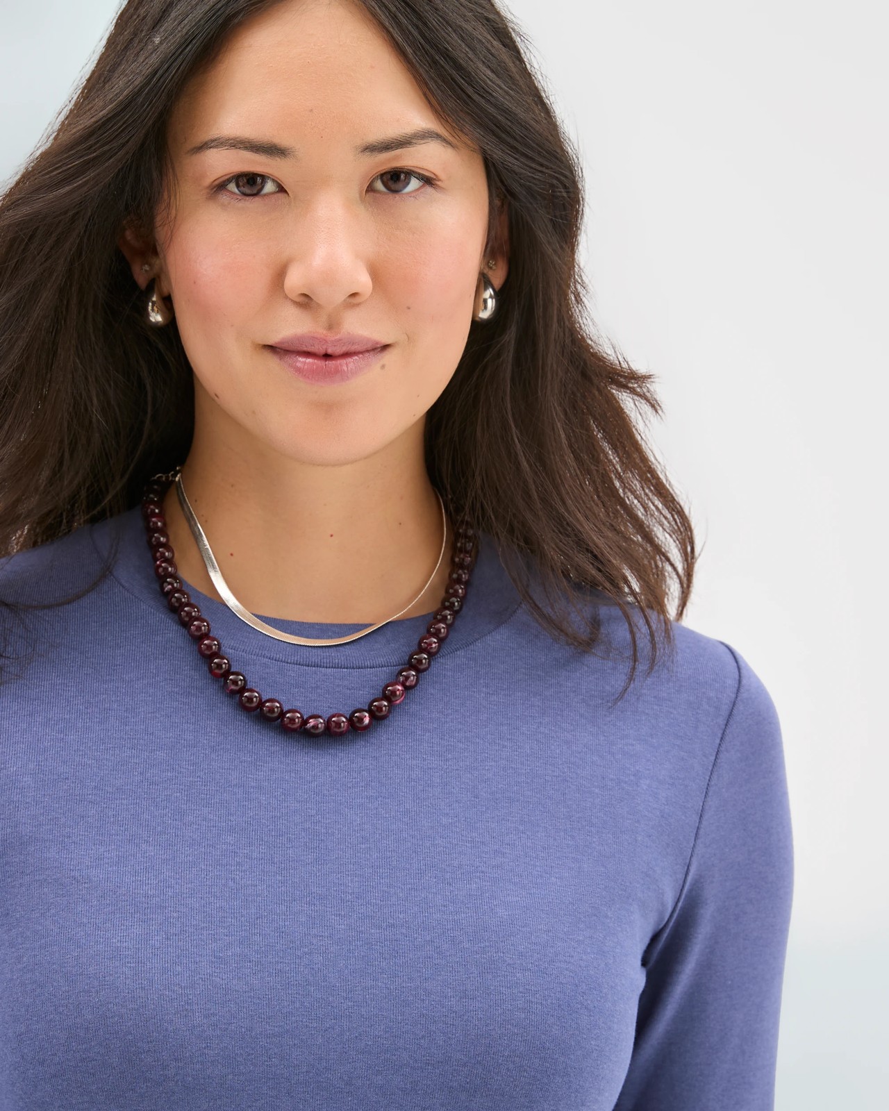 Soft Touch Long Sleeve T-Shirt - Blue Indigo 5 of 5