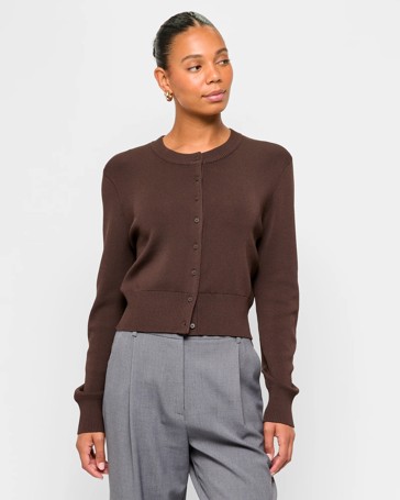 Crepe Knit Cardigan - Preview