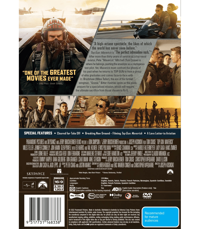 Bakterie chokerende Gangster Top Gun: Maverick - DVD | Target Australia