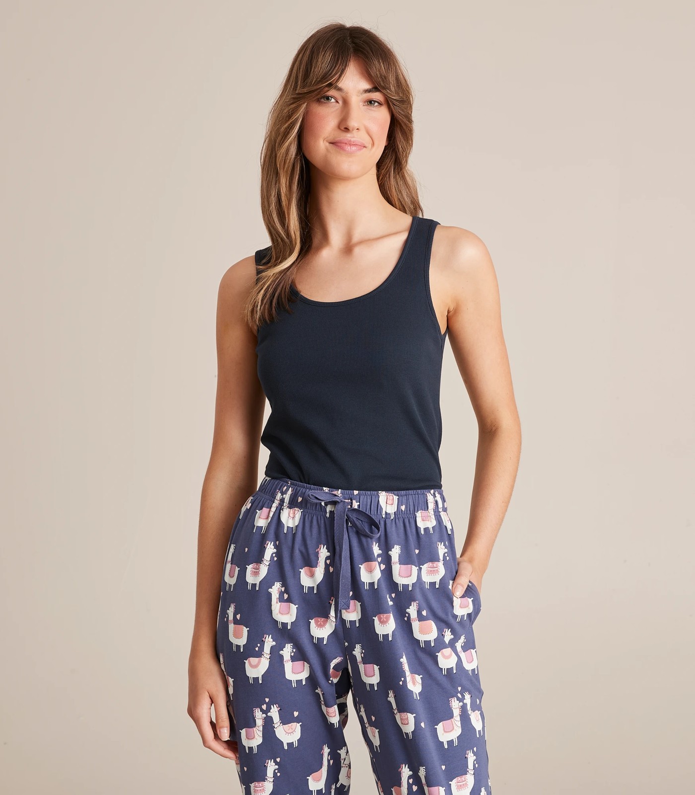 Target Sleep Singlet with Shelf Bra - Blue