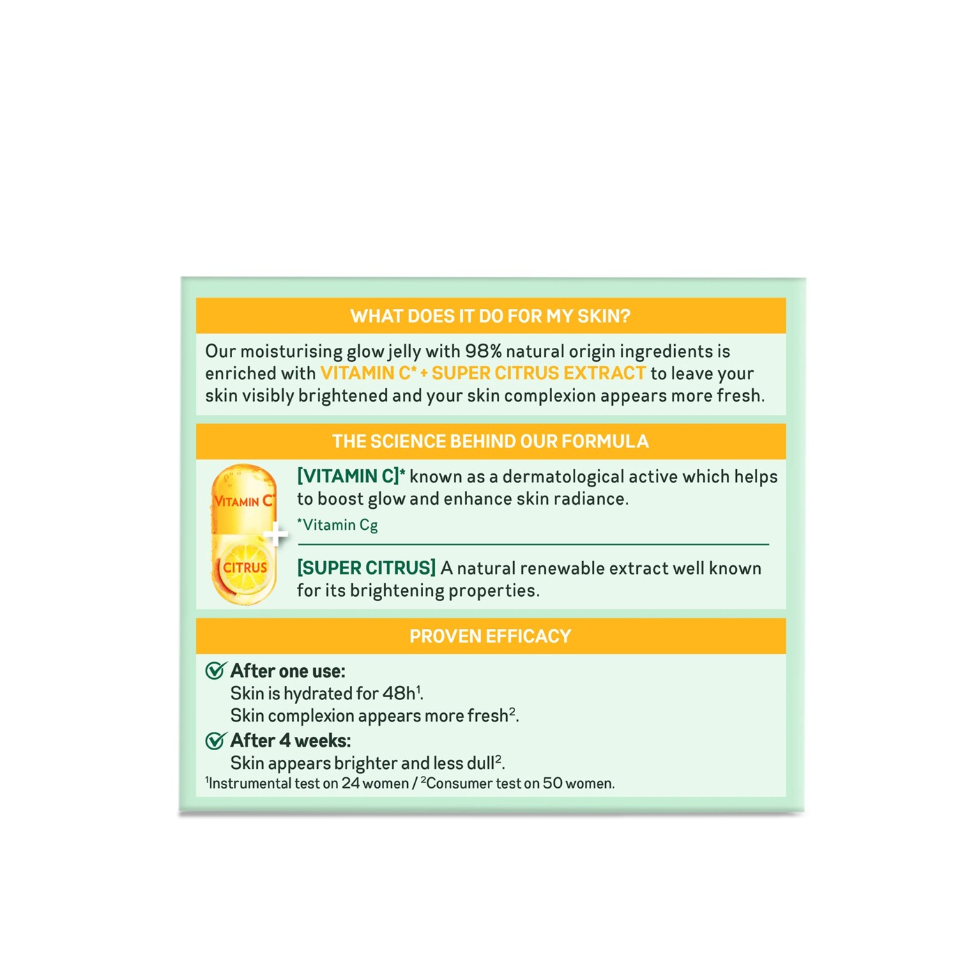 Garnier SkinActive Glow Jelly Moisturiser - Vitamin C & Citrus Extract 6 of 6