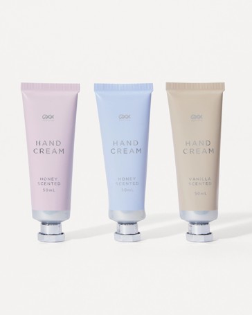 OXX Bodycare Hand Cream Trio - Honey and Vanilla Scented