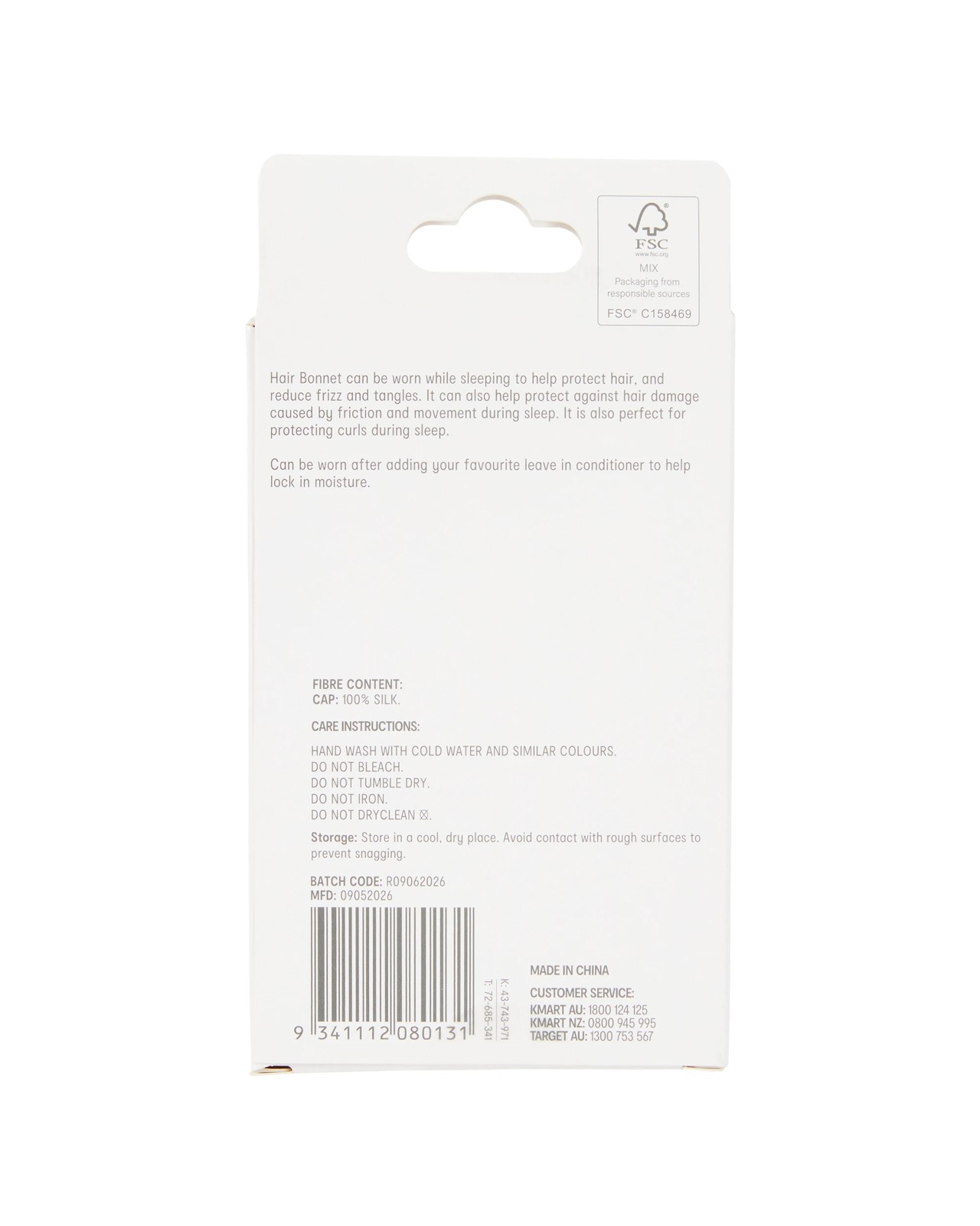 OXX Haircare Silk Hair Bonnet 5 of 5