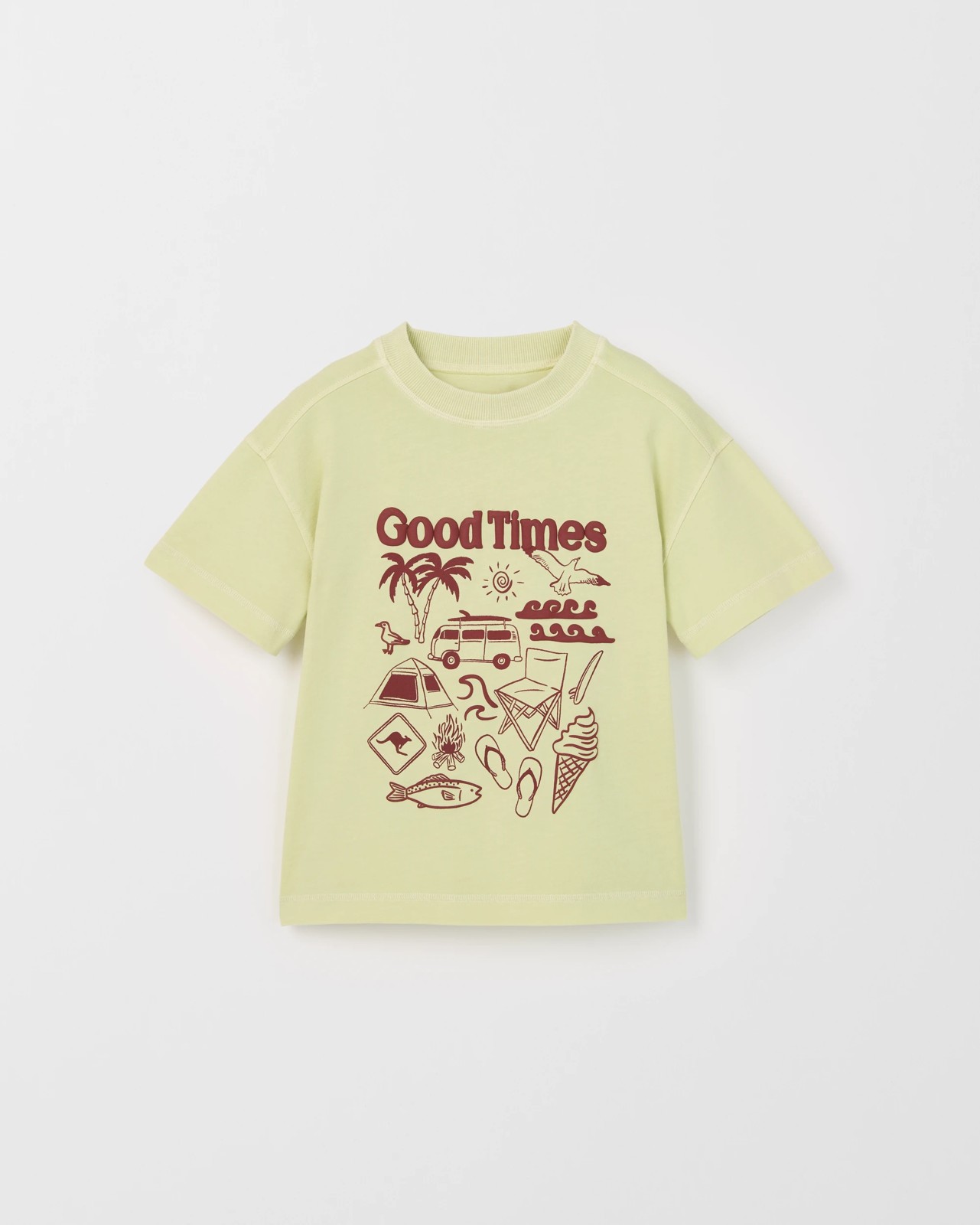 Australian Cotton Oversized T-Shirt - Yellow 5 of 6