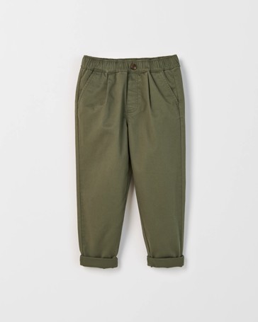 Australian Cotton Elastic Waist Chino Pants