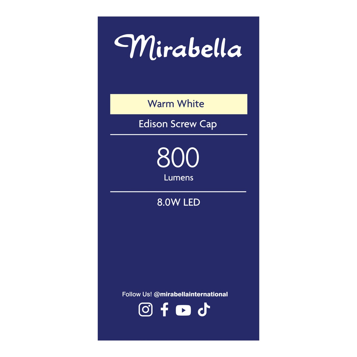 Mirabella GLS LED 9W E27 Edison Screw - Pearl Warm White 6 of 6