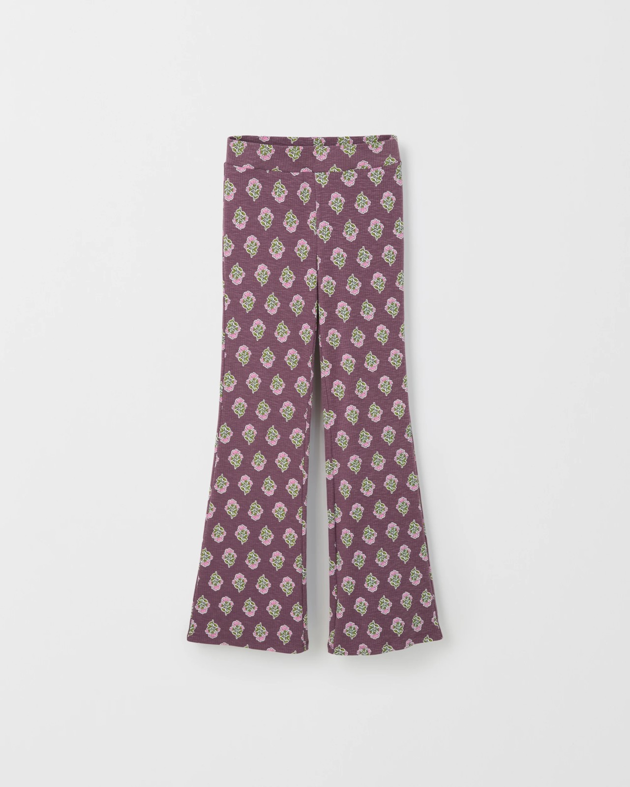 Ribbed Flare Leggings - Woodblock Purple 6 of 6