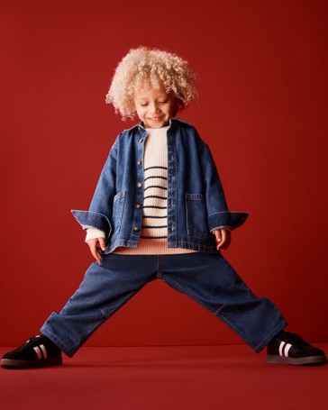 Oversize Long Sleeve Denim Shacket