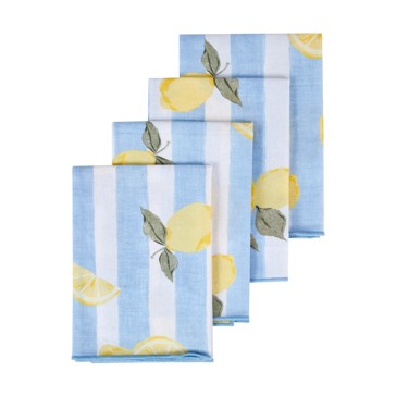 4 Pack Lemon Napkins - Anko