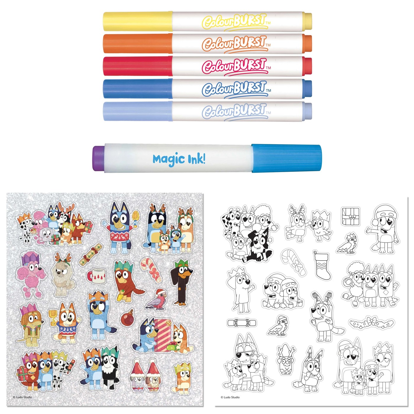 INKredibles Bluey Mess-Free Christmas Activity Kit - Book 4 of 5