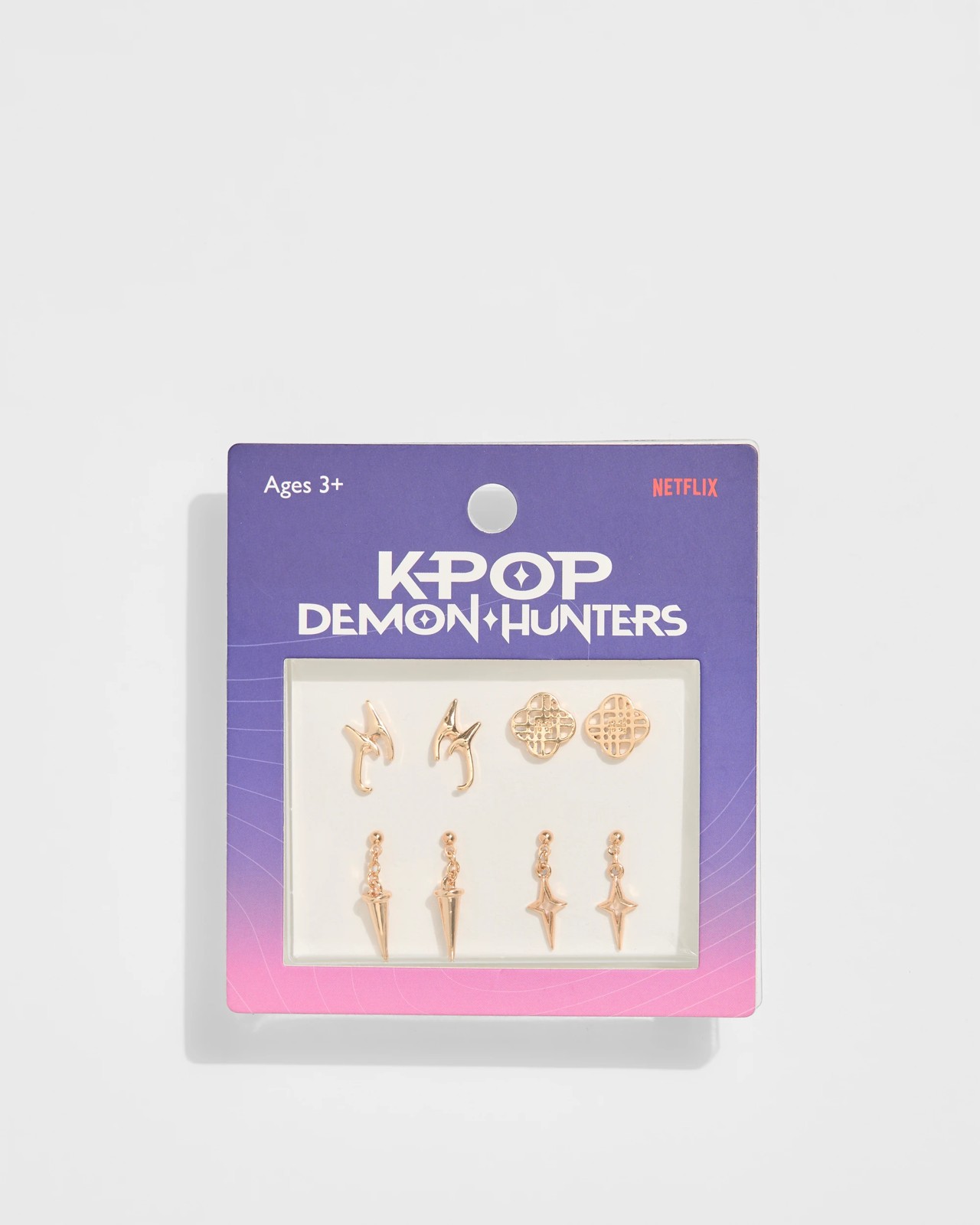 KPop Demon Hunters 4 Pack Stud Earrings 3 of 3