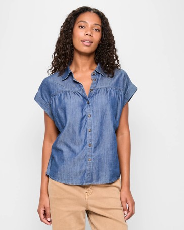 Gathered Yoke Top