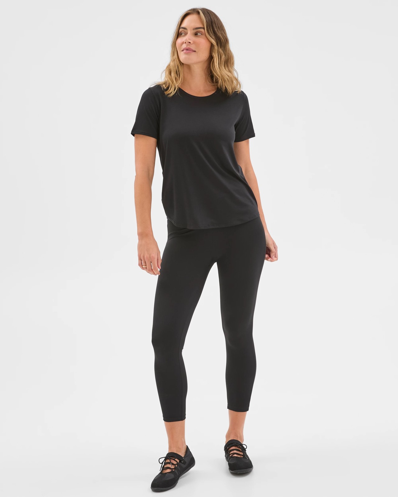 Active Twist Back Running T-Shirt - Black 2 of 6