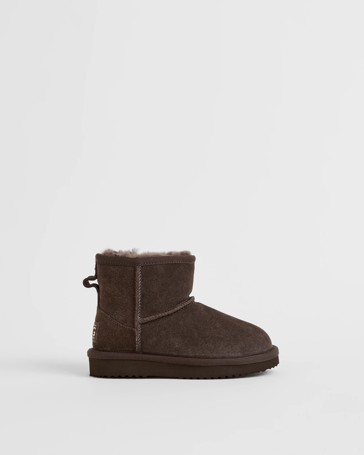 Australian Design Suede Leather Kids Slipper Boot