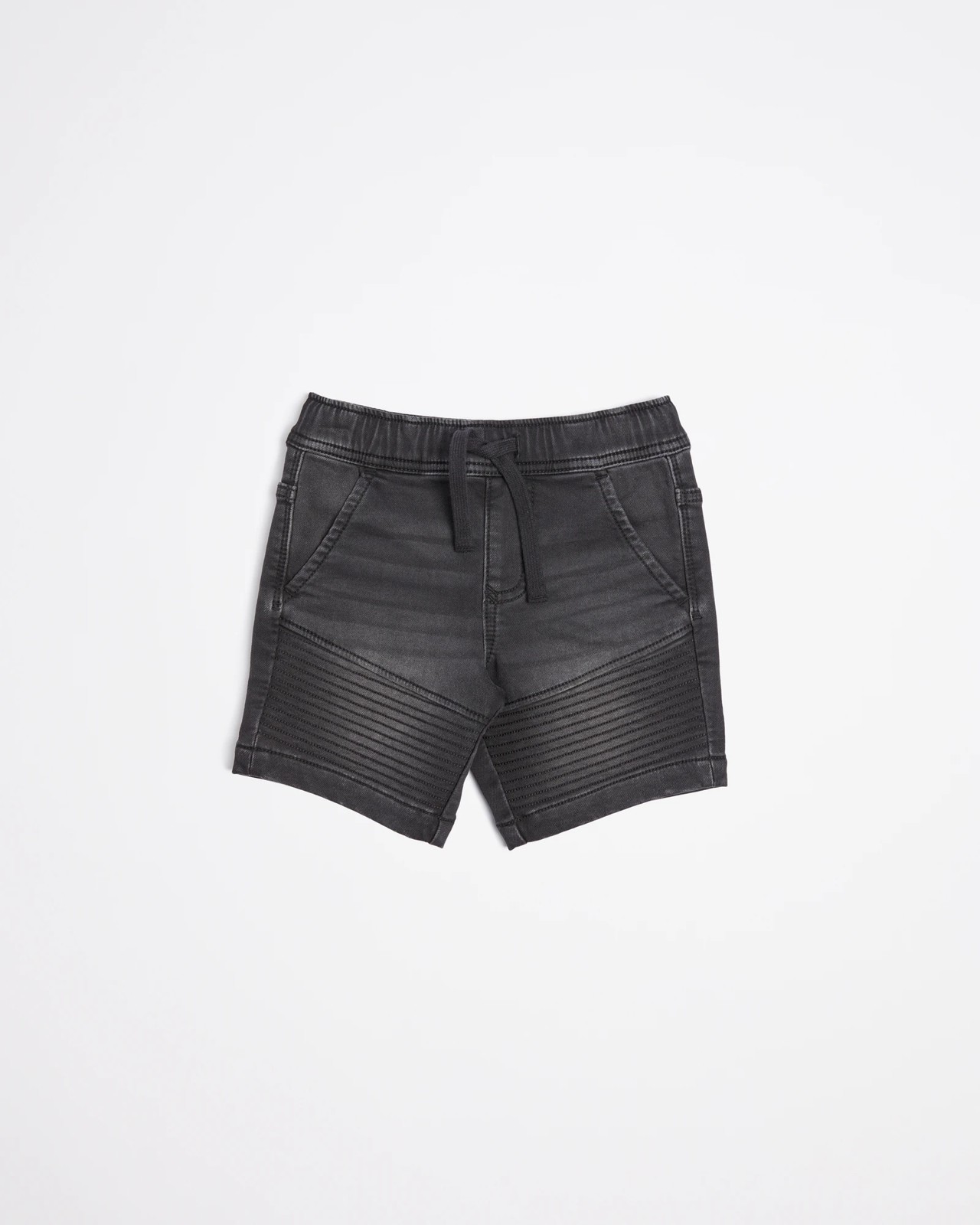 blank denim biker shorts