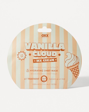 OXX Beauty Vanilla Cloud Ice Cream Hydrating Sheet Mask - Vanilla Extract