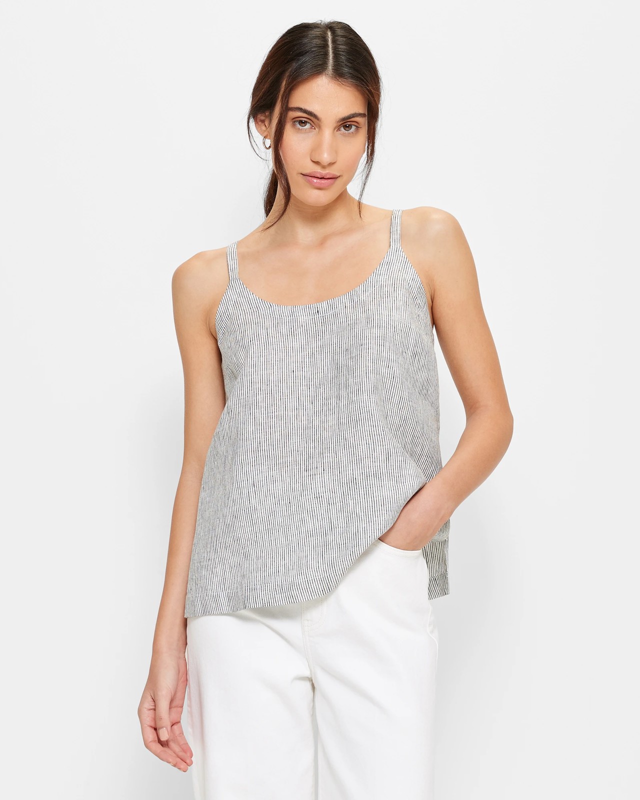 European Linen V-Neck Cami