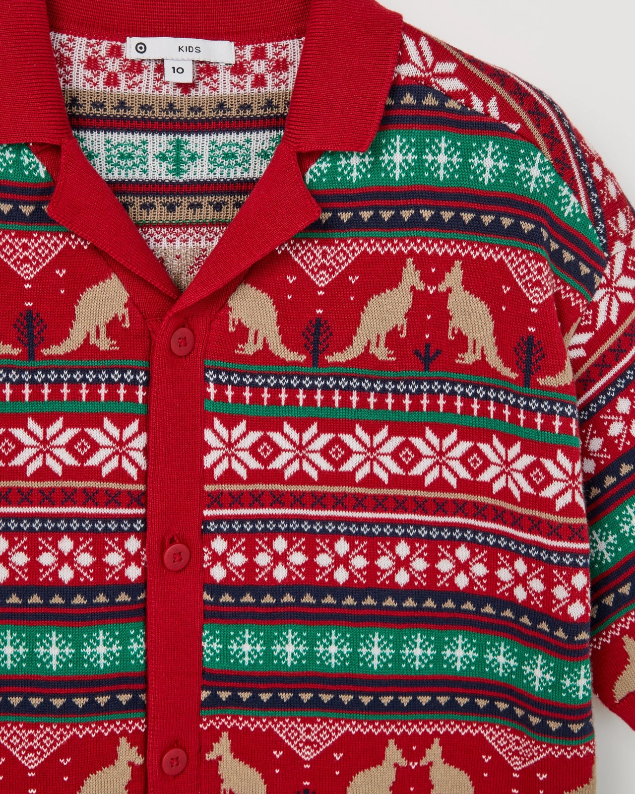 Family Matching Australian Cotton Christmas Short Sleeve Knit Shirt 2 of 2