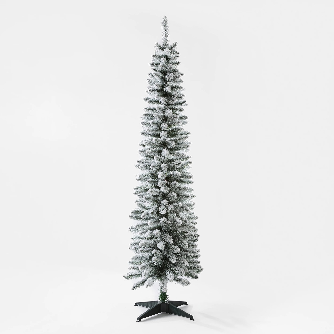 Anko 1.82m (6ft) Flocked Slim Prelit Christmas Tree 2 of 5