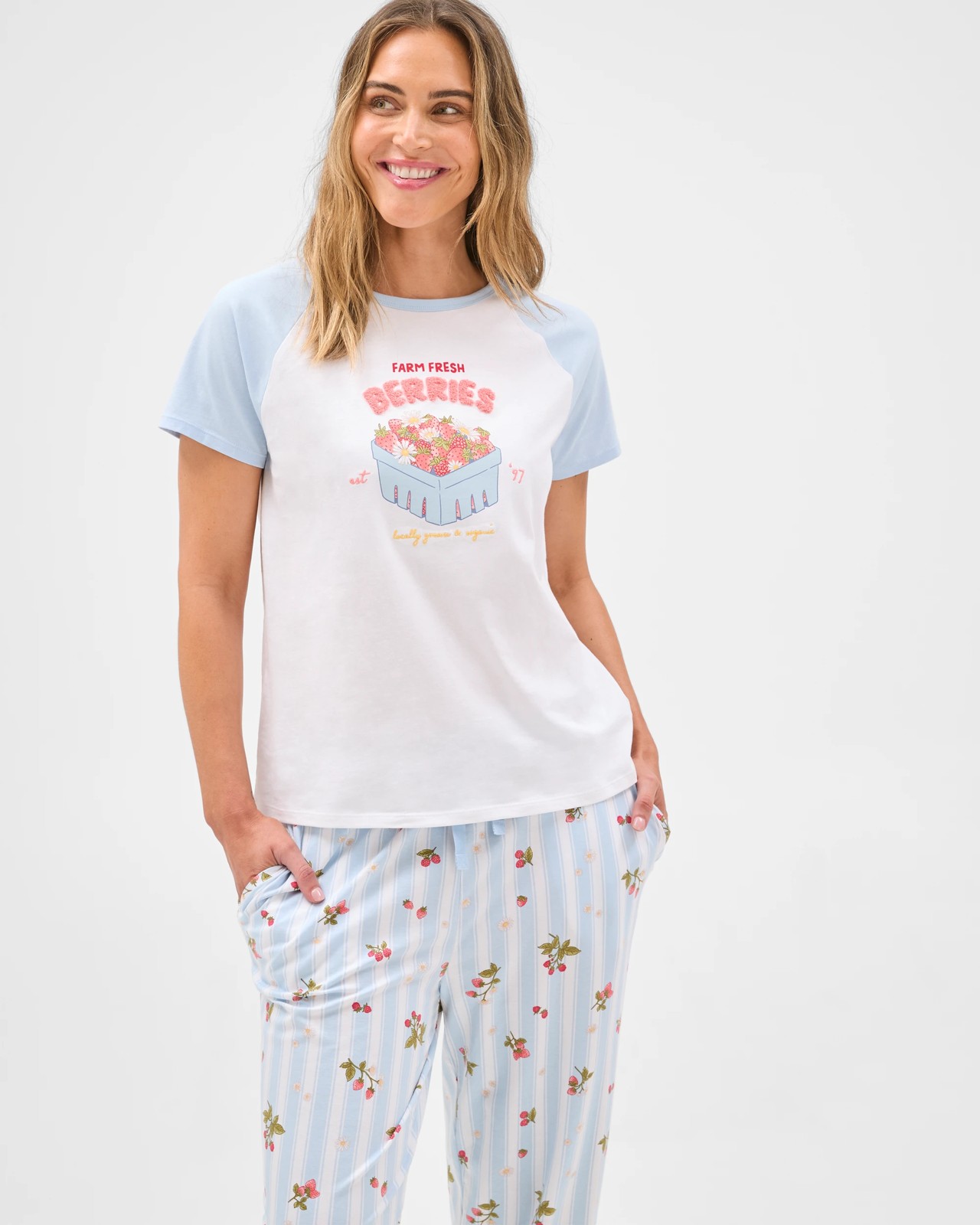  Australian Cotton Raglan Sleep T-Shirt 3 of 5