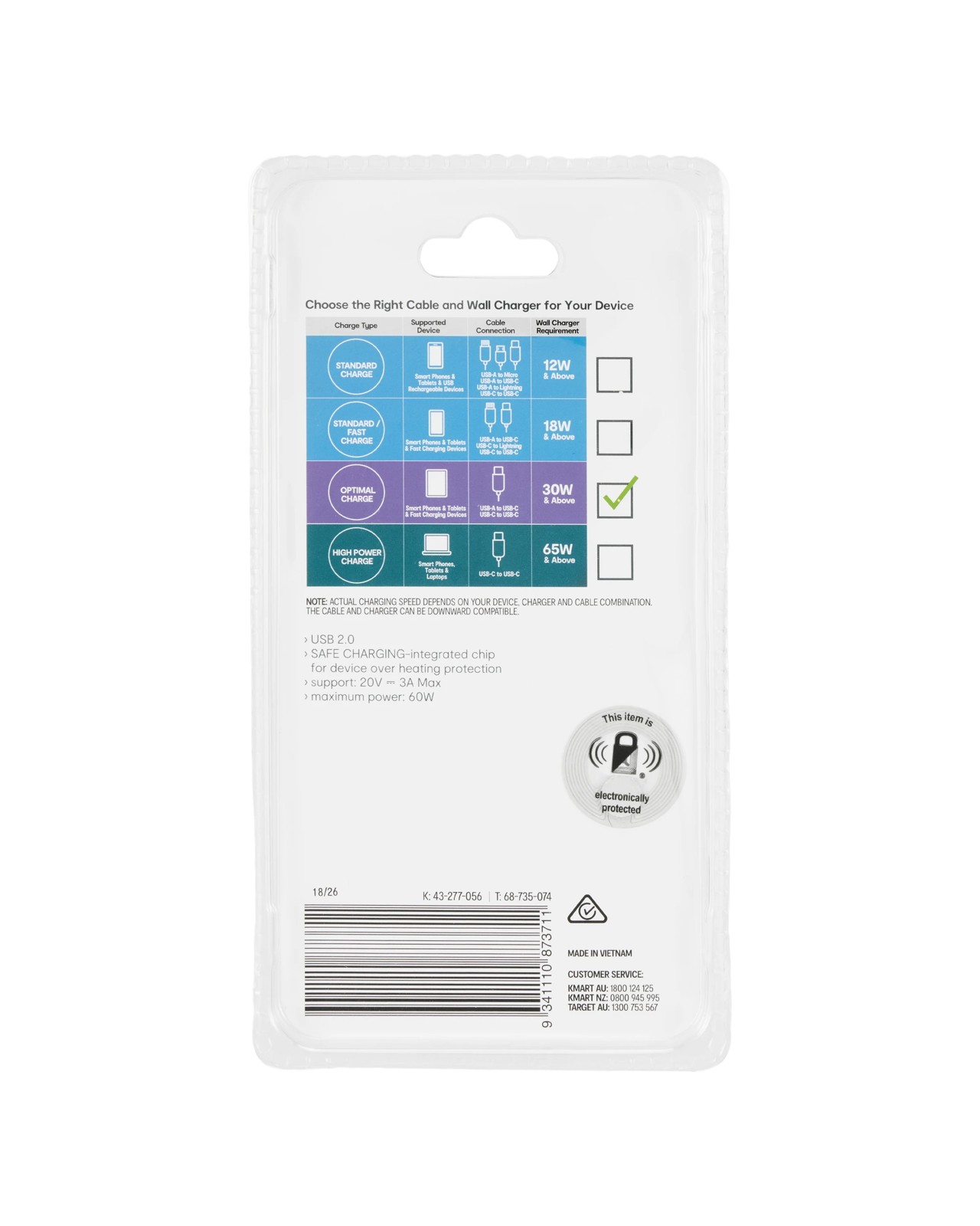 USBC Heavy Duty Cable, 2m - Anko 5 of 5