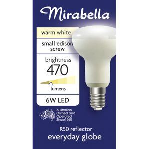 Mirabella LED R50 SES 6W 470LM 2700K - Warm White product image