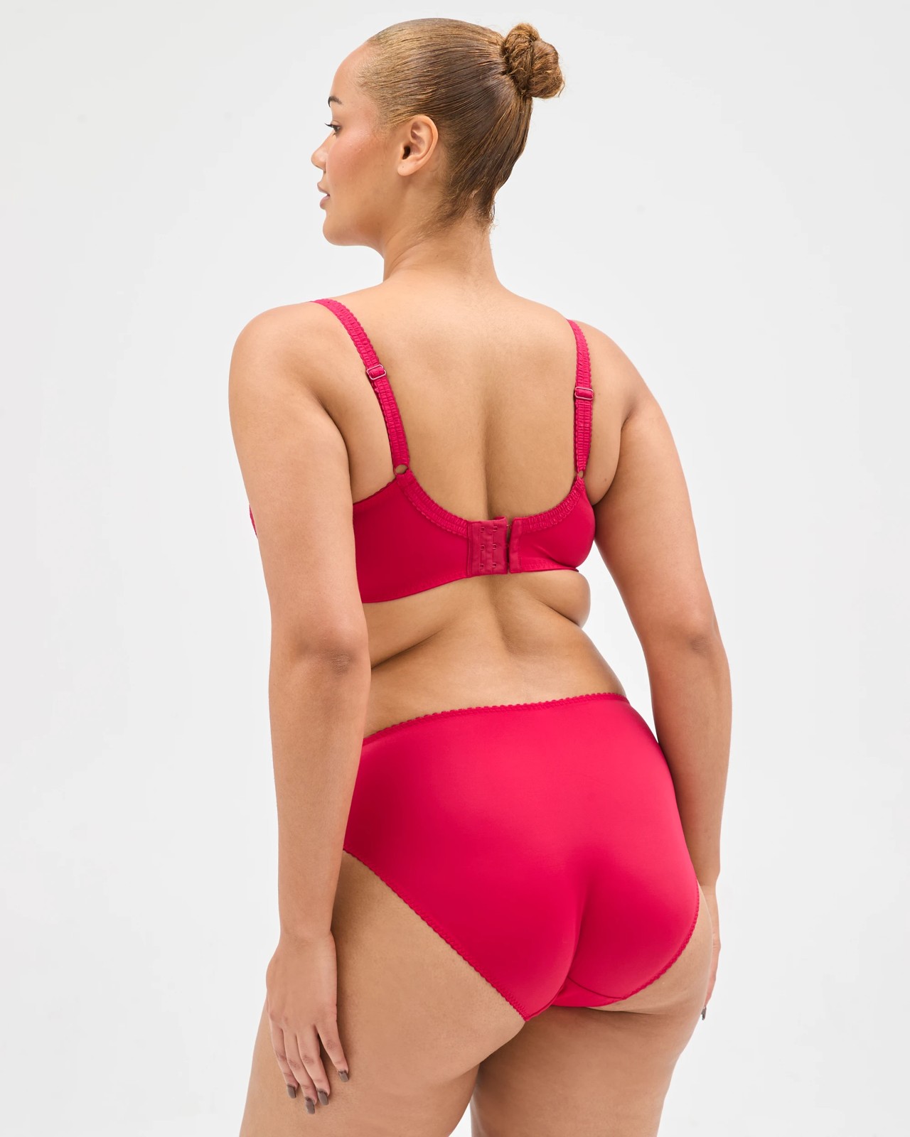 Plus Size Soft Cup Underwire T-Shirt Bra - Persian Red 4 of 4