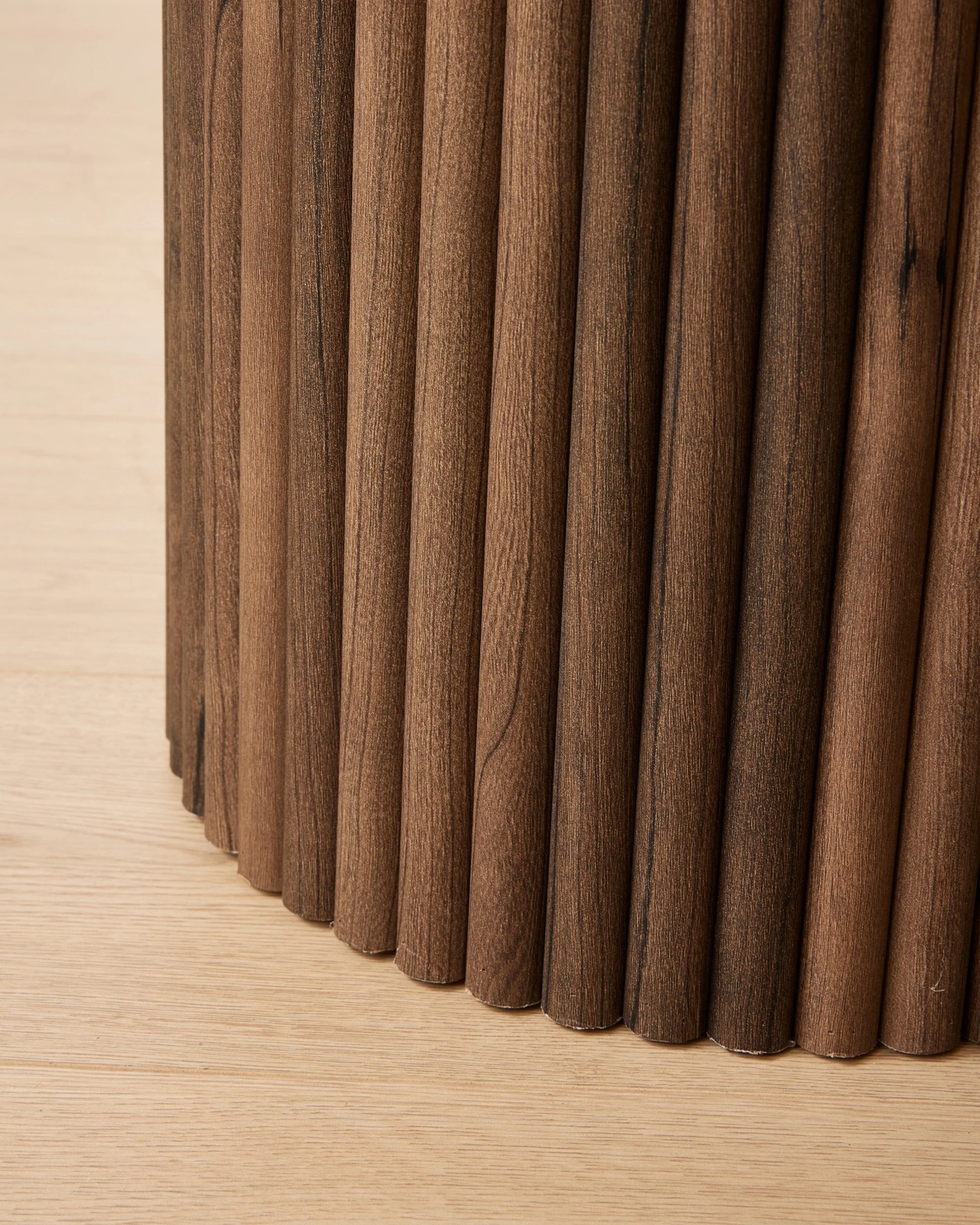 Anko Ryan Ribbed Side Table - Walnut 6 of 6