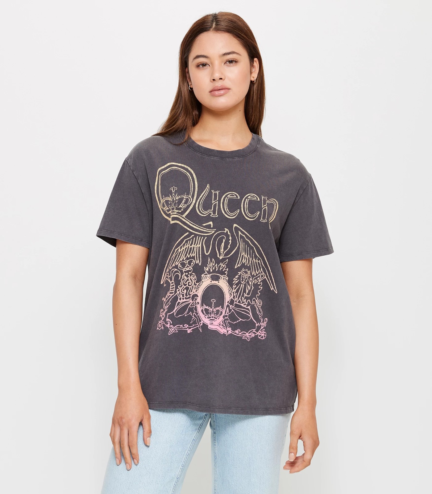 Queen Crew Neck Boxy T-Shirt | Target Australia