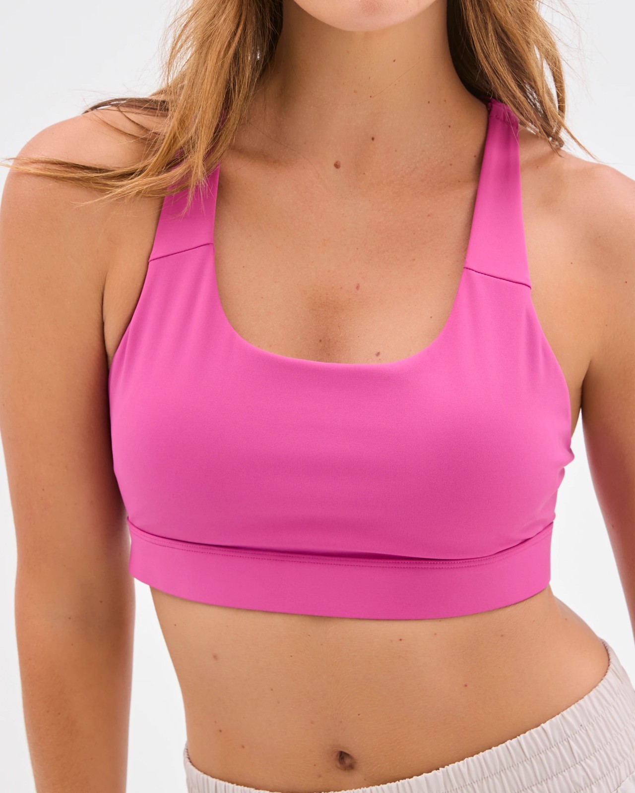 Active Infinity Medium Impact Crop Top - Berry 5 of 5