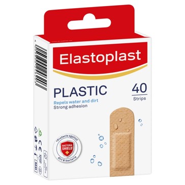 Elastoplast Plastic Water-Resistant Plasters - 40 Pack