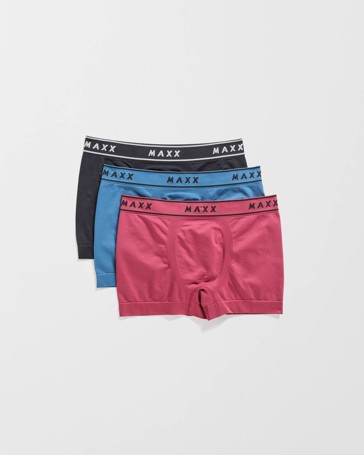 Maxx 3 Pack Mens Seamfree Trunks