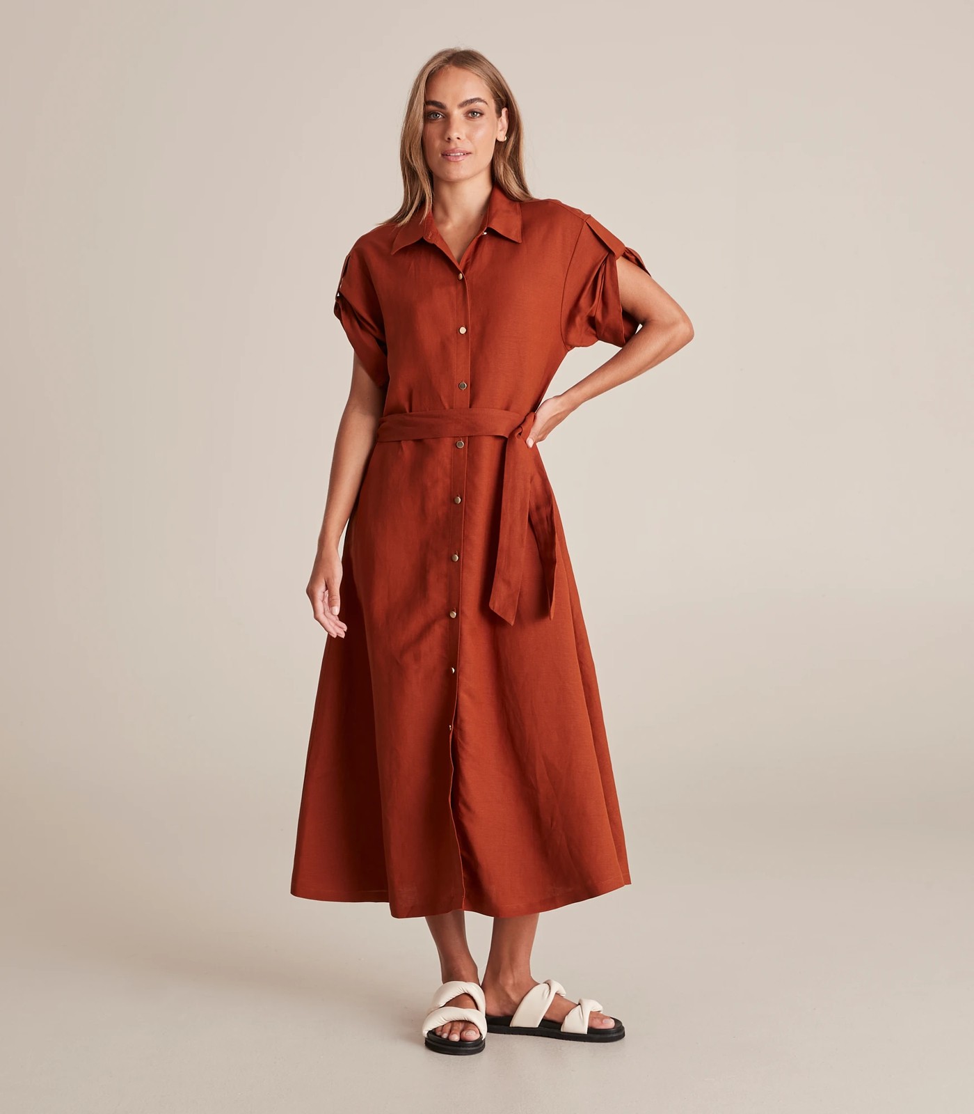 Linen dress target best sale