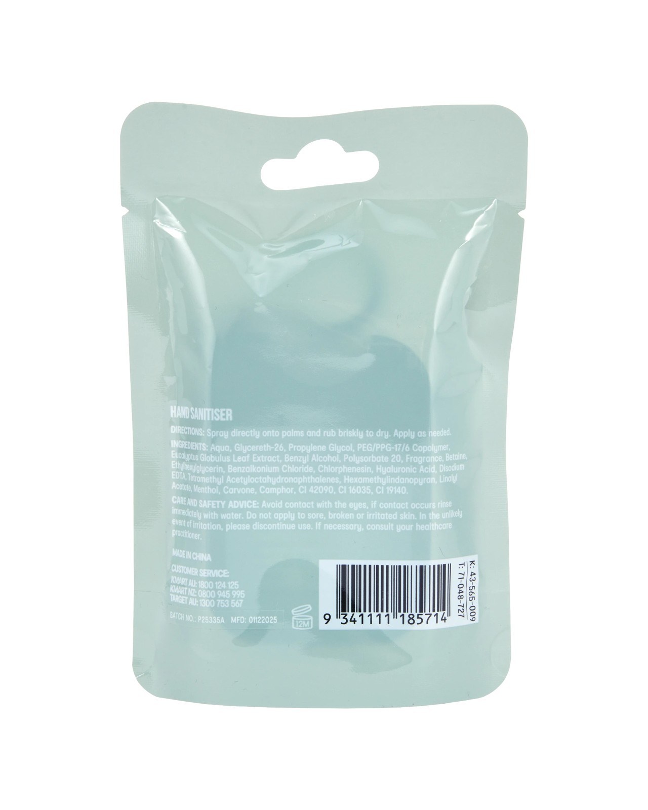 OXX Bodycare Hand Sanitiser 30ml - Eucalyptus 6 of 6