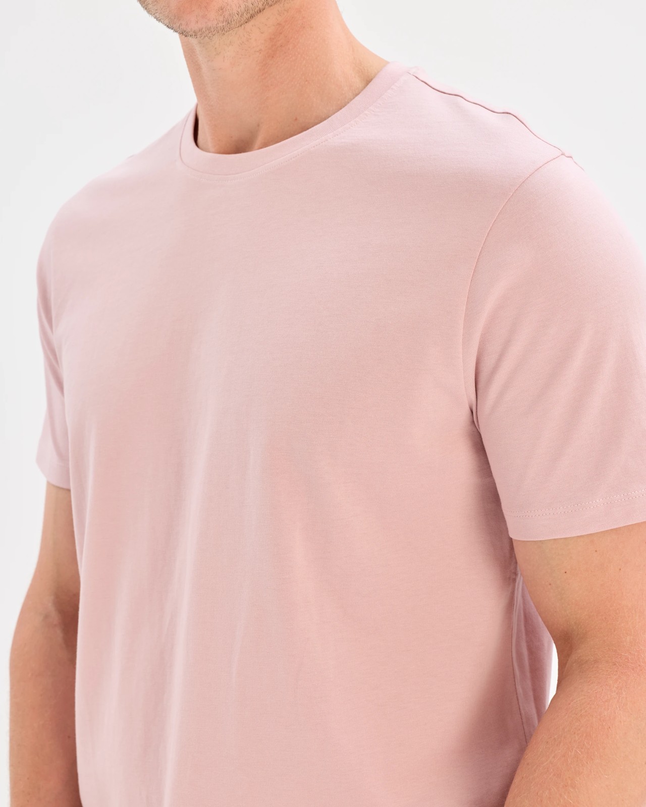 Australian Cotton Crew Neck T-Shirt - Violet Ice 4 of 6