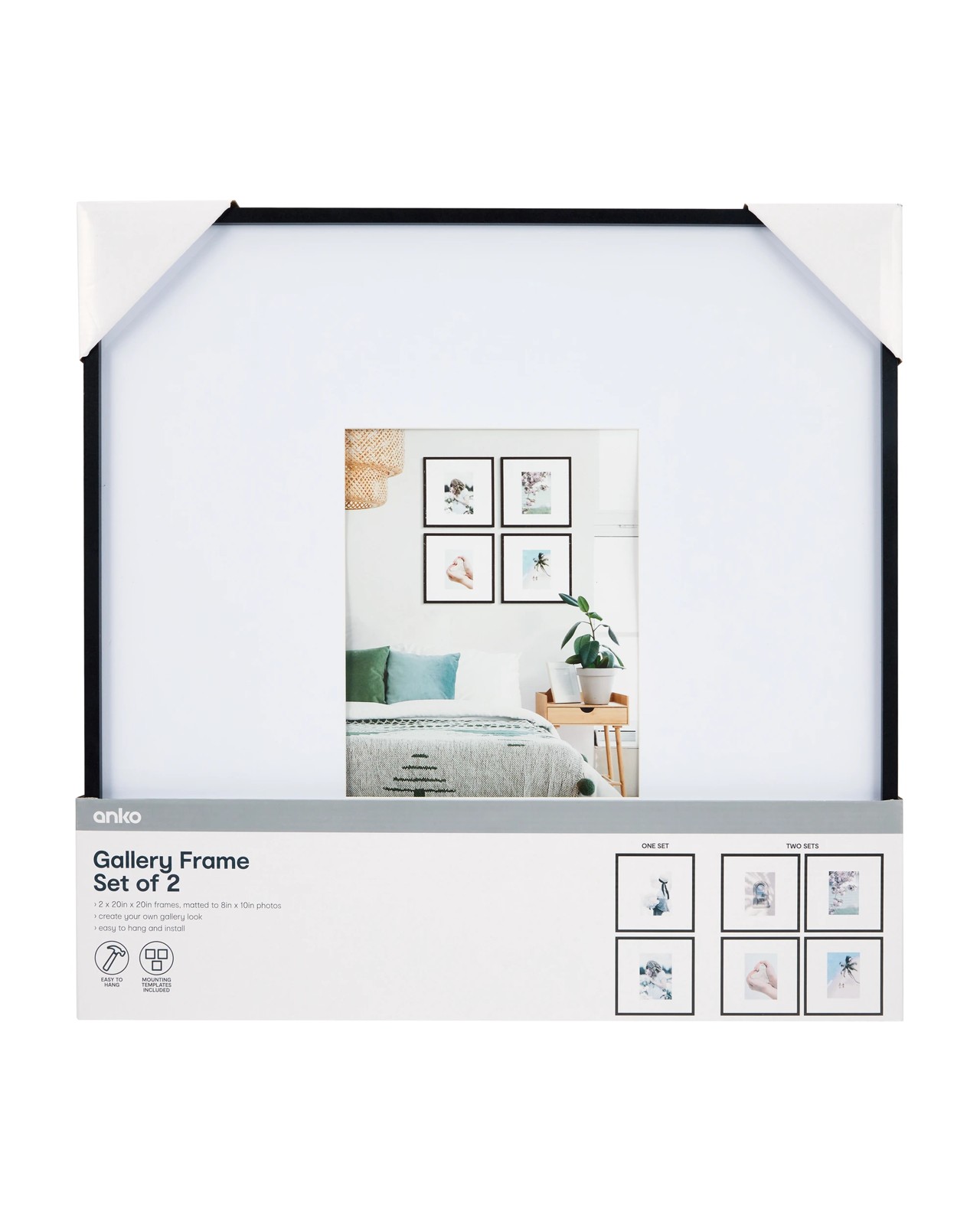 Anko 2 Piece Gallery Frame Set - Black 5 of 6