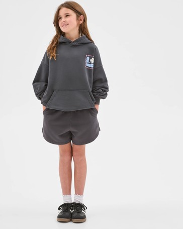 Australian Cotton Blend Fashion Washed Hooded Jumper