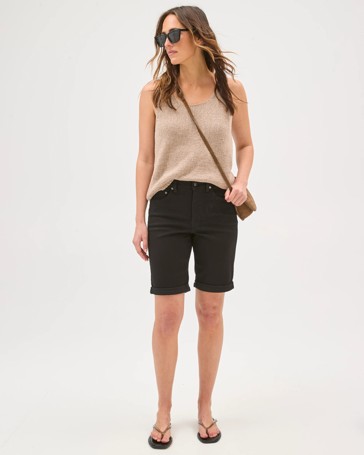 Shape Your Body Bermuda Denim Shorts