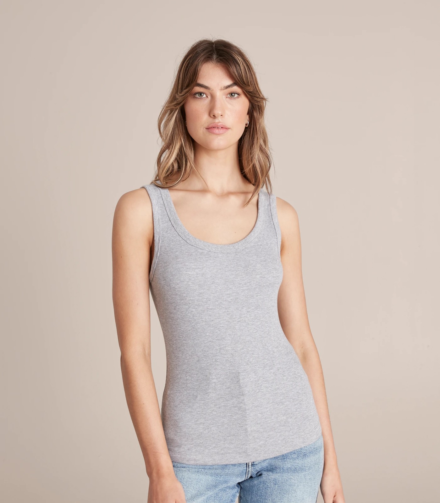 Cotton Ribbed Tank Top