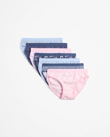 Girls Underwear Briefs 7 Pack - Maxx - Parisian Bows