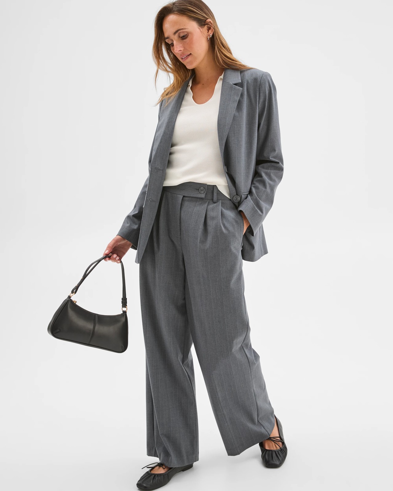 Preview Classic Full Length Wide Leg Pants 2 of 6