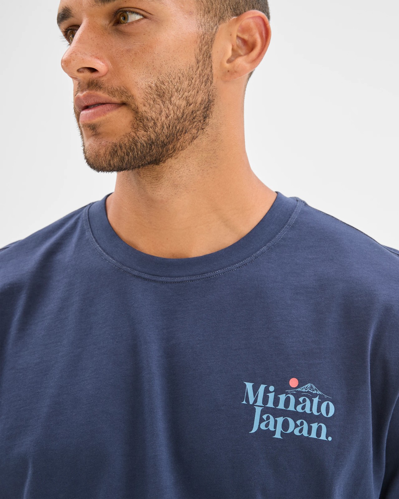 Australian Cotton Print T-Shirt - Navy 5 of 5