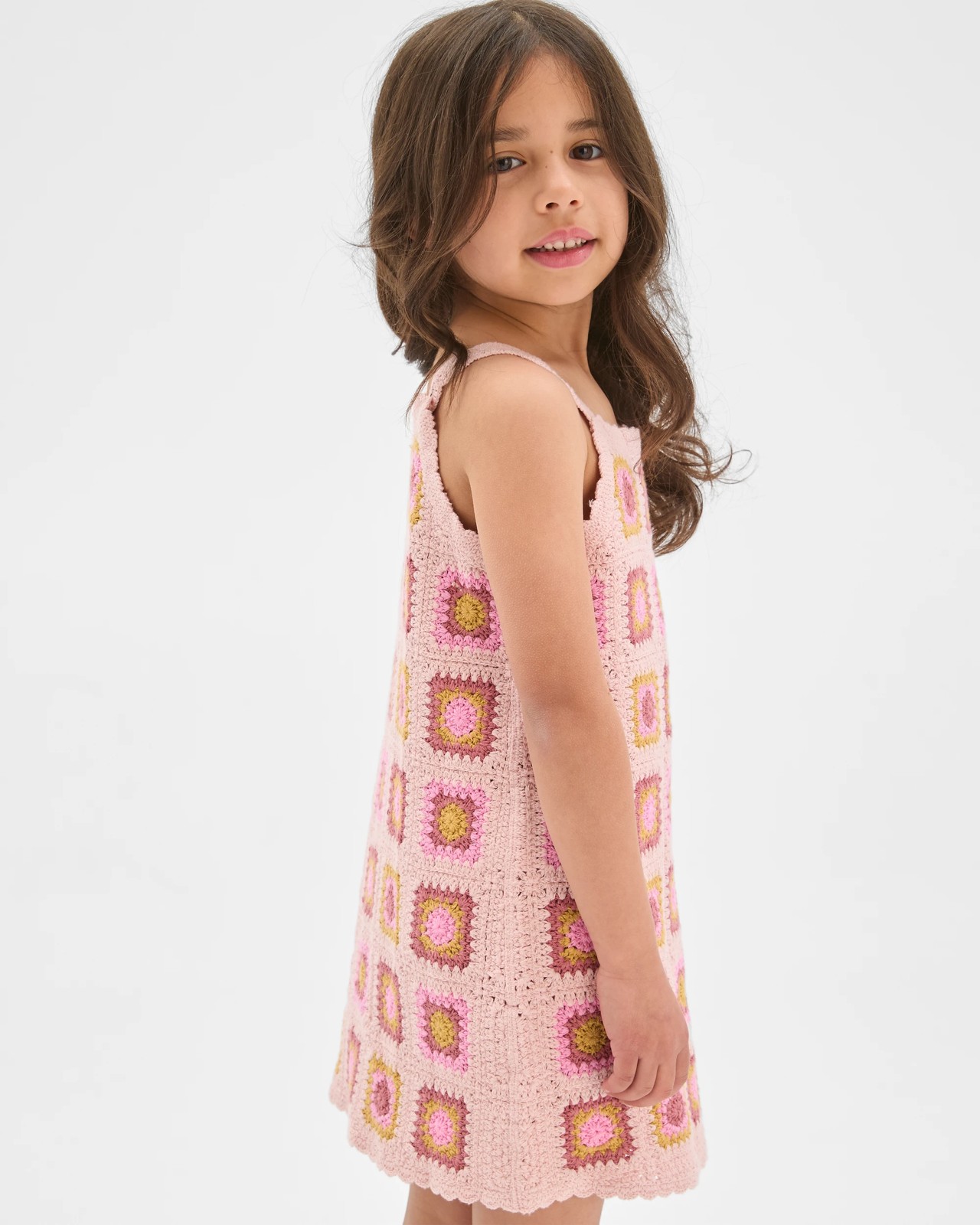 Australian Cotton Blend Crochet Knit Dress 3 of 5