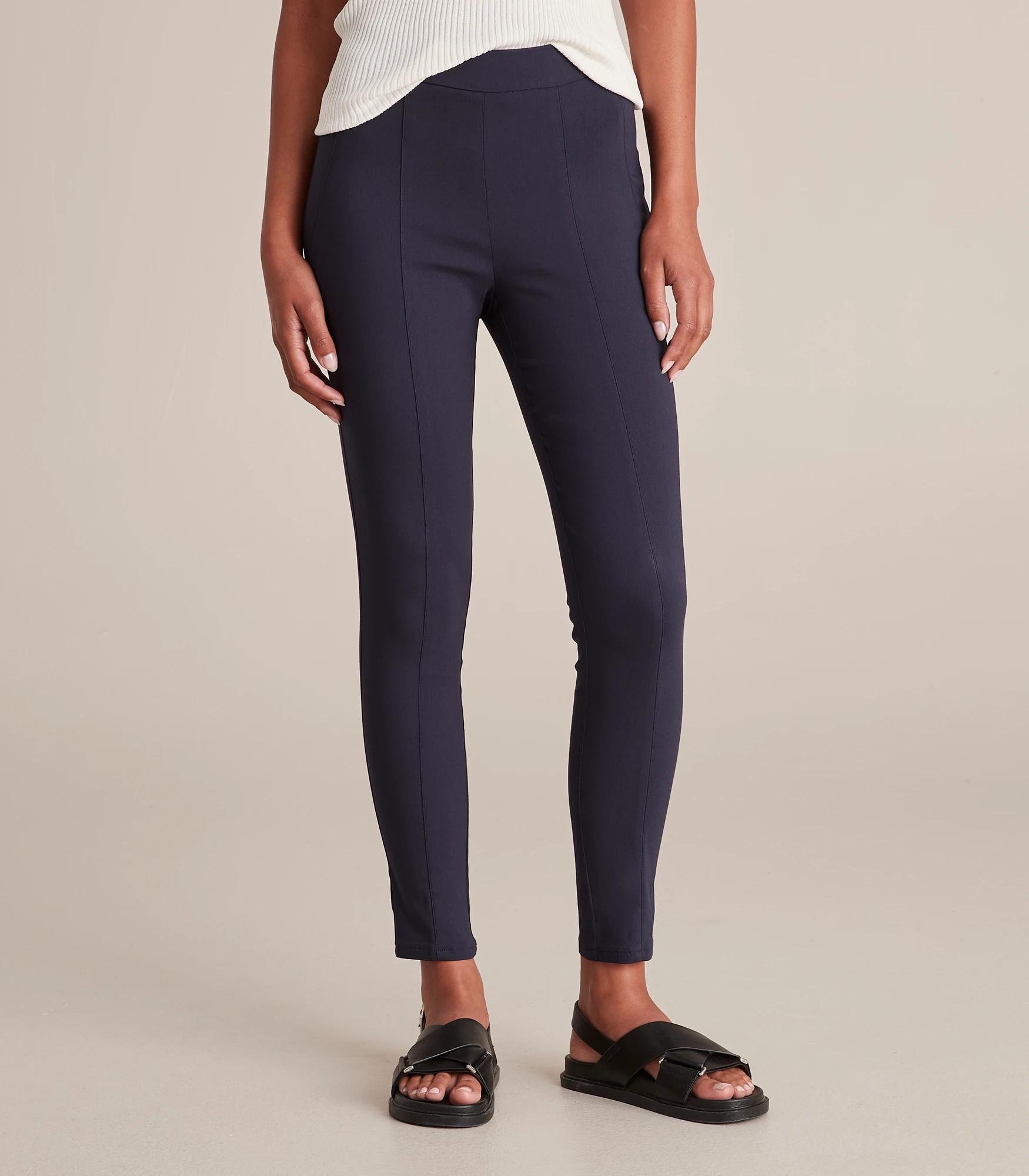 Preview Skinny High Rise Bengaline Treggings - Navy Blue