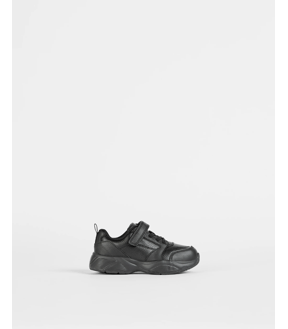 Kids School Leather Hybrid Lace Up Runner