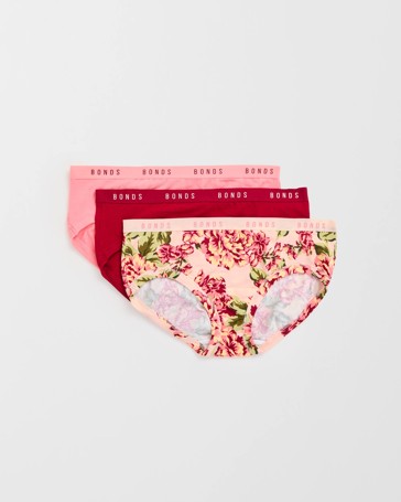 Bonds Cottontails 3 Pack Midi Briefs