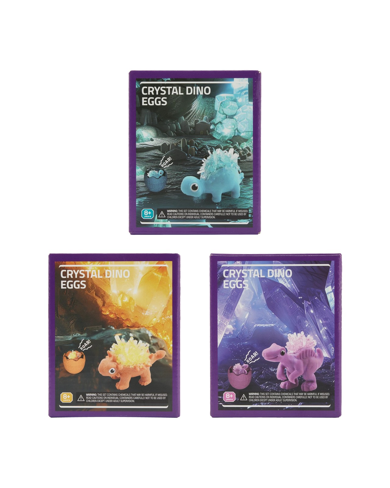 Anko 6 Piece Crystal Dino Eggs - Assorted 2 of 3
