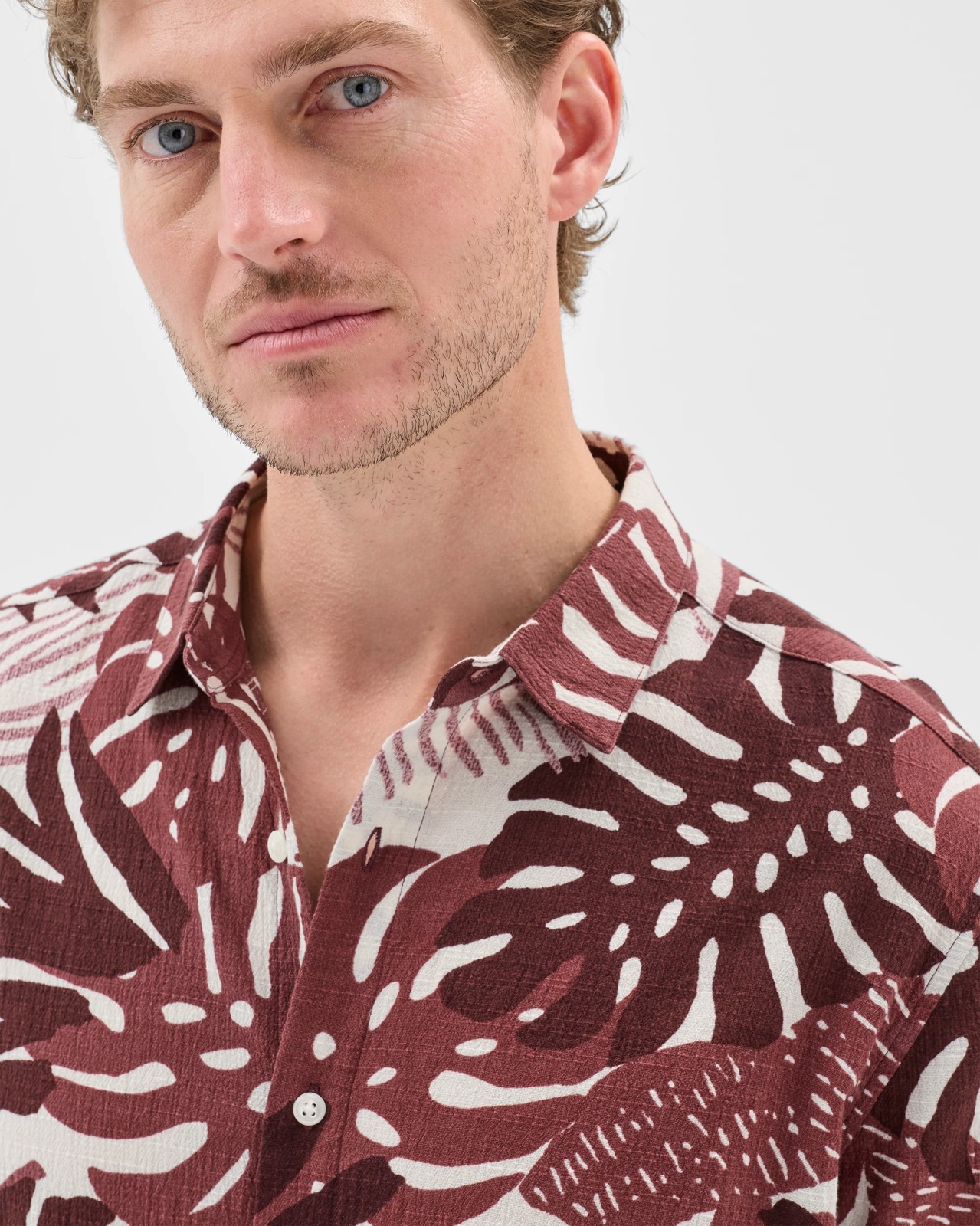 Australian Cotton Short Sleeve Monstera Shirt 4 of 5