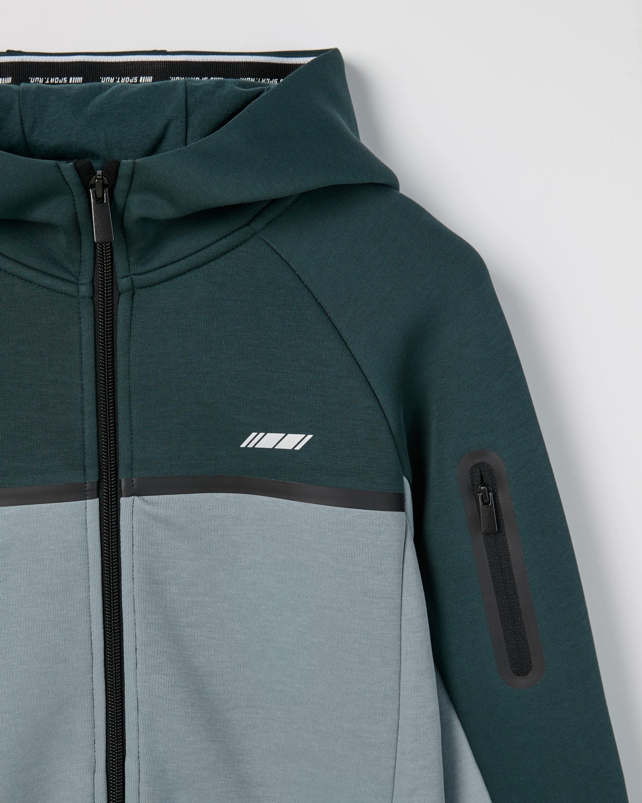 Active Australian Cotton Blend Zip Through Hoodie - Green 6 of 6